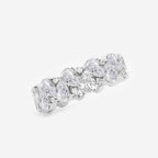 GWA185 - Additional Image 1 for  3 7/8 ctw Pear and Round Lab Grown Diamond Alternating Eternity Band - 6.5mm Width