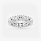 GWA186 - 2 1/2 ctw Marquise and Round Lab Grown Diamond Alternating Eternity Band - 4.8mm Width