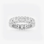 GWA186 - product video for 2 1/2 ctw Marquise and Round Lab Grown Diamond Alternating Eternity Band - 4.8mm Width
