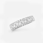 GWA186 - Additional Image 1 for  2 1/2 ctw Marquise and Round Lab Grown Diamond Alternating Eternity Band - 4.8mm Width