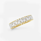 GWA186 - Additional Image 1 for  2 1/2 ctw Marquise and Round Lab Grown Diamond Alternating Eternity Band - 4.8mm Width