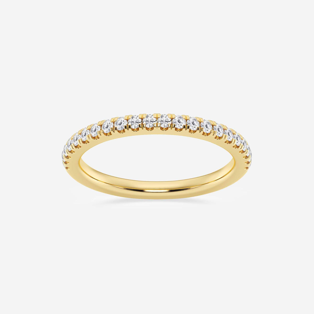 GWA188 - 1/4 ctw Round Lab Grown Diamond V Prong Wedding Band