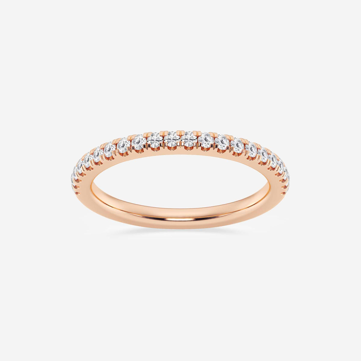 GWA188 - 1/4 ctw Round Lab Grown Diamond V Prong Wedding Band