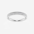 GWA189 - 1/5 ctw Round Lab Grown Diamond Milgrain Wedding Band