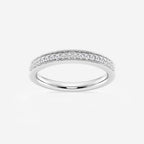 GWA189 - 1/5 ctw Round Lab Grown Diamond Milgrain Wedding Band
