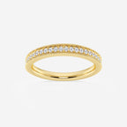 GWA189 - product video for 1/5 ctw Round Lab Grown Diamond Milgrain Wedding Band