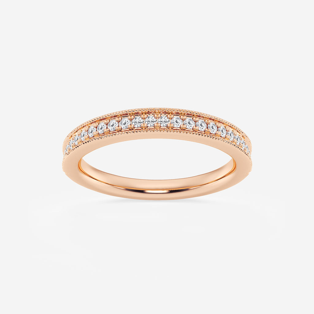 GWA189 - product video for 1/5 ctw Round Lab Grown Diamond Milgrain Wedding Band