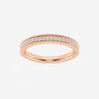 GWA189 - product video for 1/5 ctw Round Lab Grown Diamond Milgrain Wedding Band