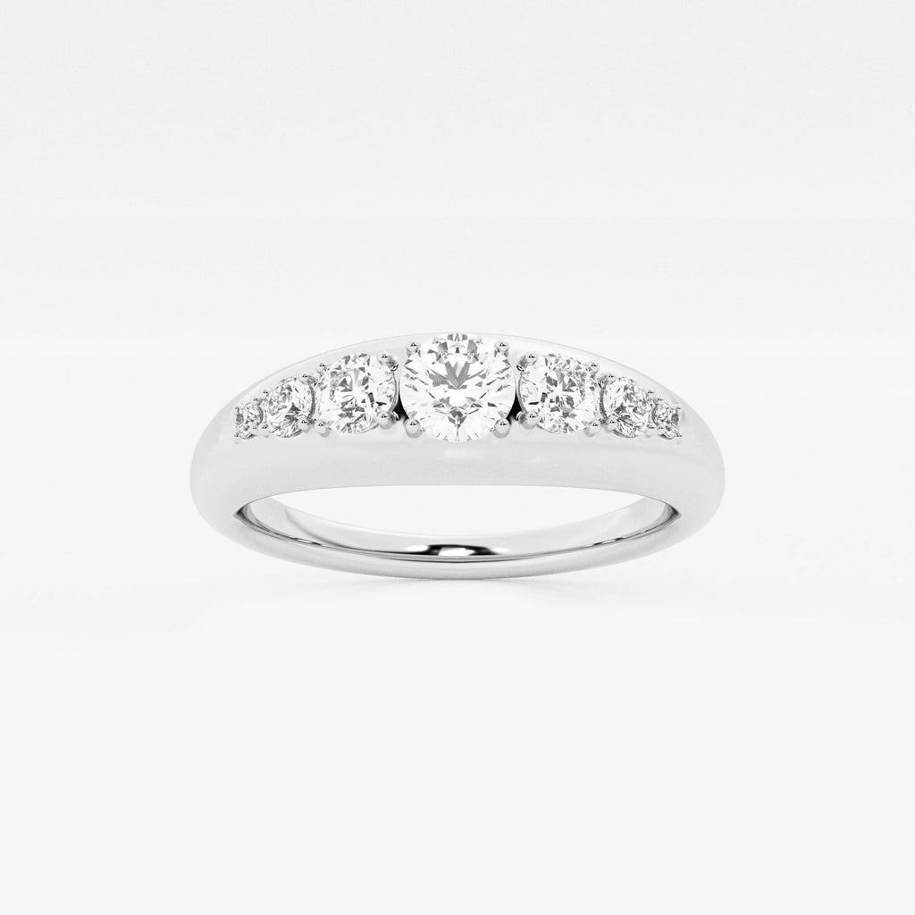 GWA190 - näas Bombë 1/2 ctw Round Lab Grown Diamond Bold Band