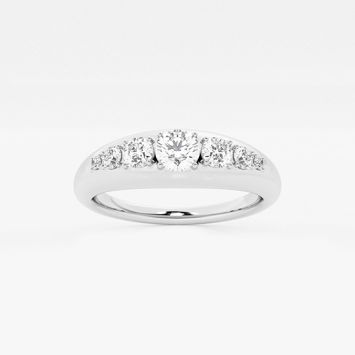 GWA190 - product video for näas Bombë 1/2 ctw Round Lab Grown Diamond Bold Band