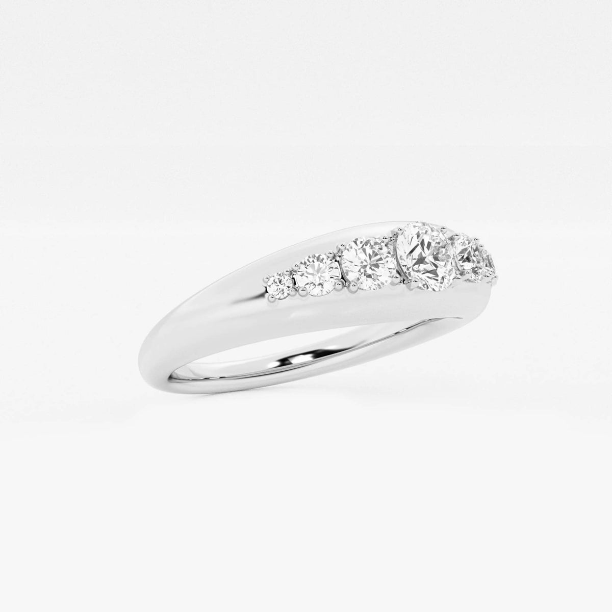 GWA190 - Additional Image 1 for  näas Bombë 1/2 ctw Round Lab Grown Diamond Bold Band
