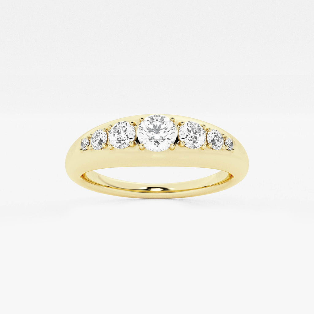 GWA190 - product video for näas Bombë 1/2 ctw Round Lab Grown Diamond Bold Band