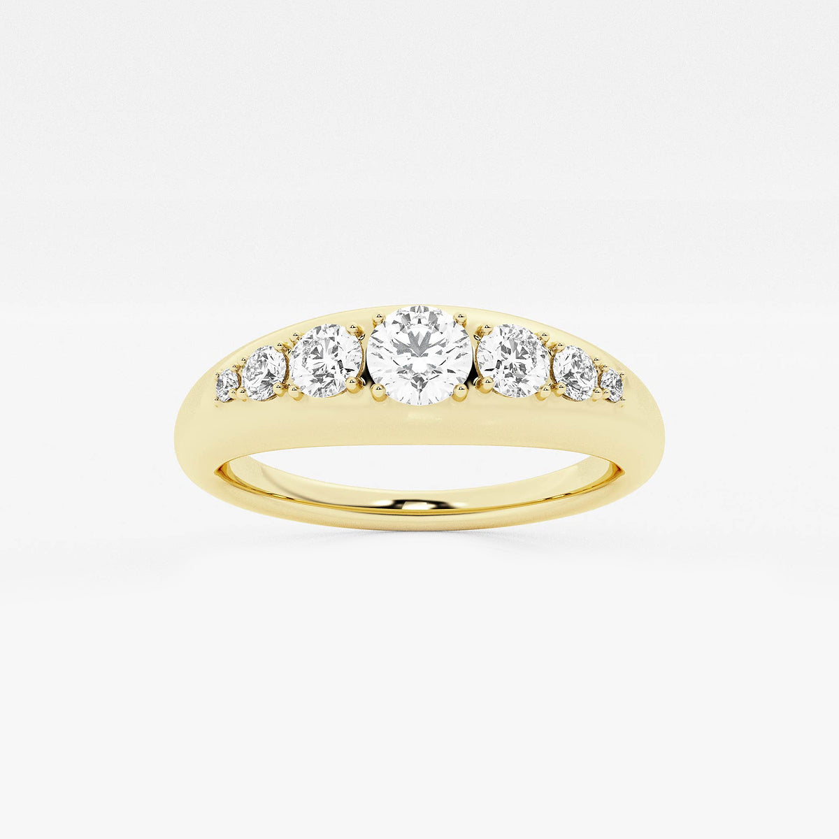GWA190 - product video for näas Bombë 1/2 ctw Round Lab Grown Diamond Bold Band