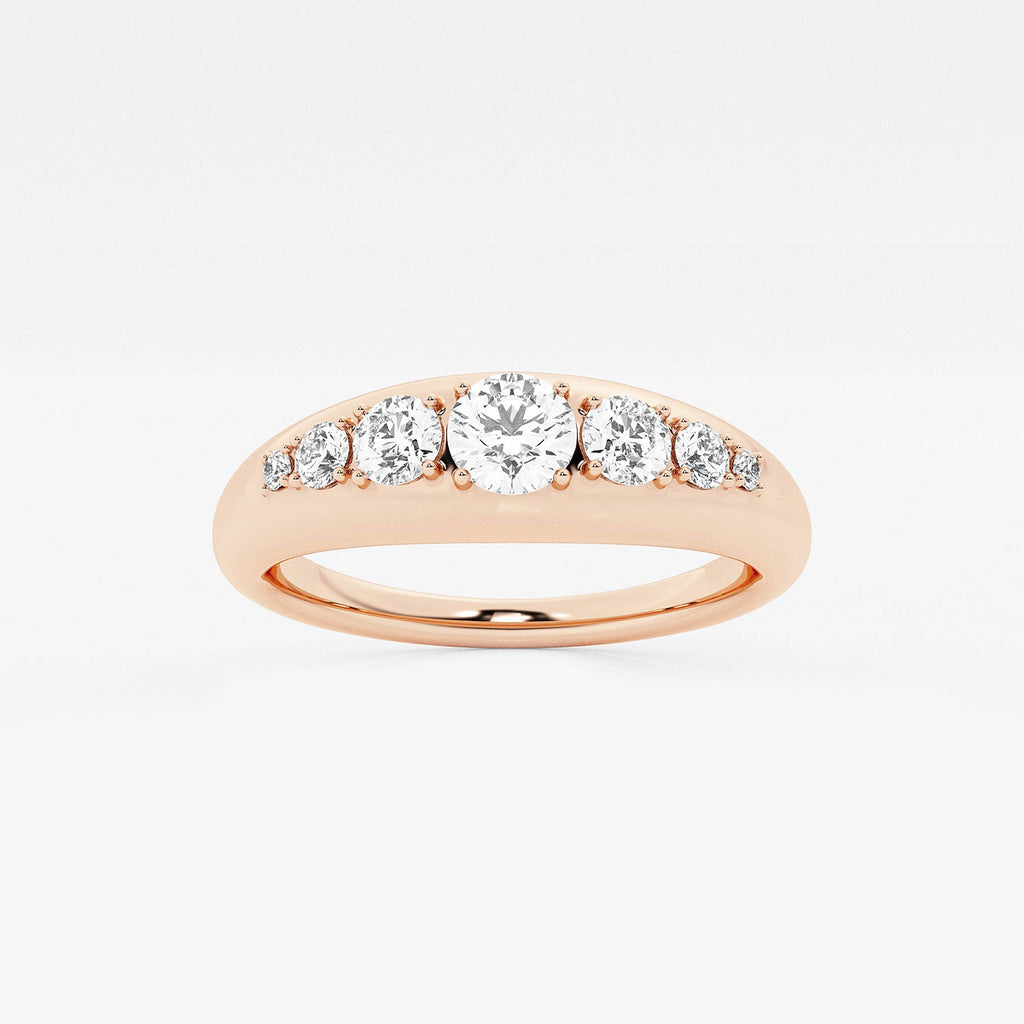 GWA190 - product video for näas Bombë 1/2 ctw Round Lab Grown Diamond Bold Band