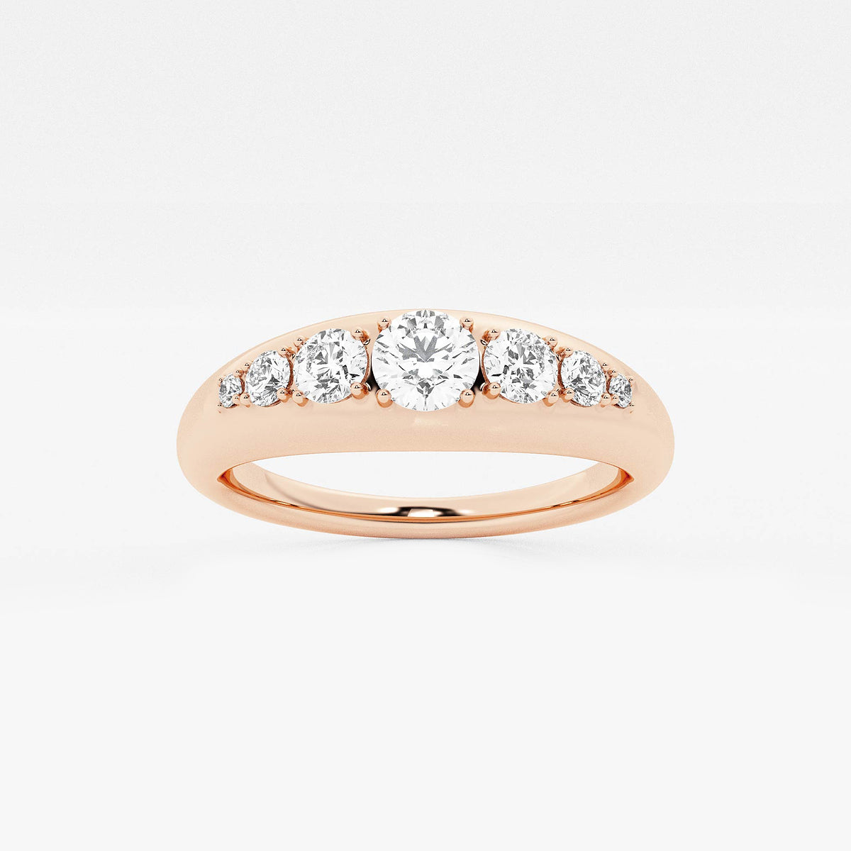 GWA190 - product video for näas Bombë 1/2 ctw Round Lab Grown Diamond Bold Band