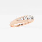 GWA190 - Additional Image 1 for  näas Bombë 1/2 ctw Round Lab Grown Diamond Bold Band