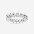 GWA191 - product video for 3 5/8 ctw Floating Heart Lab Grown Diamond Eternity Band - 4.8mm Width