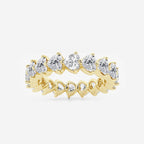 GWA191 - product video for 3 5/8 ctw Floating Heart Lab Grown Diamond Eternity Band - 4.8mm Width