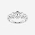 GWA192 - 3 ctw Oval Lab Grown Diamond Graduating Band