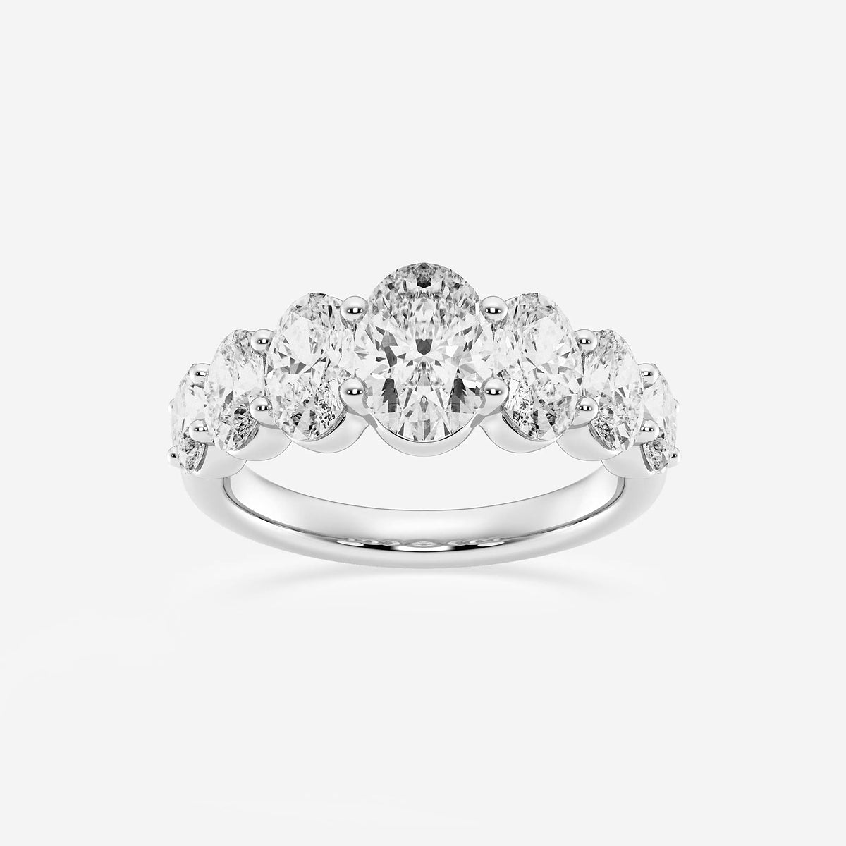 GWA192 - product video for 3 ctw Oval Lab Grown Diamond Graduating Band