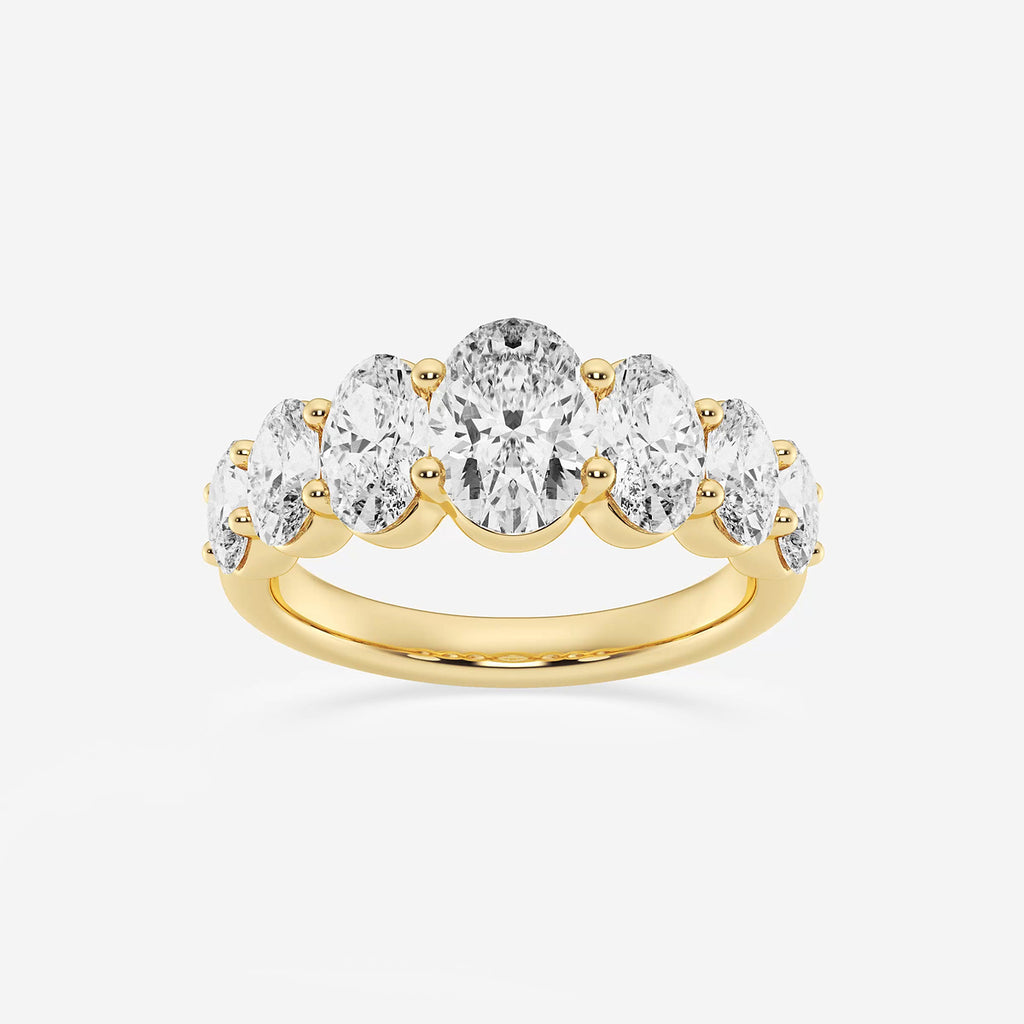 GWA192 - product video for 3 ctw Oval Lab Grown Diamond Graduating Band