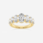 GWA192 - product video for 3 ctw Oval Lab Grown Diamond Graduating Band