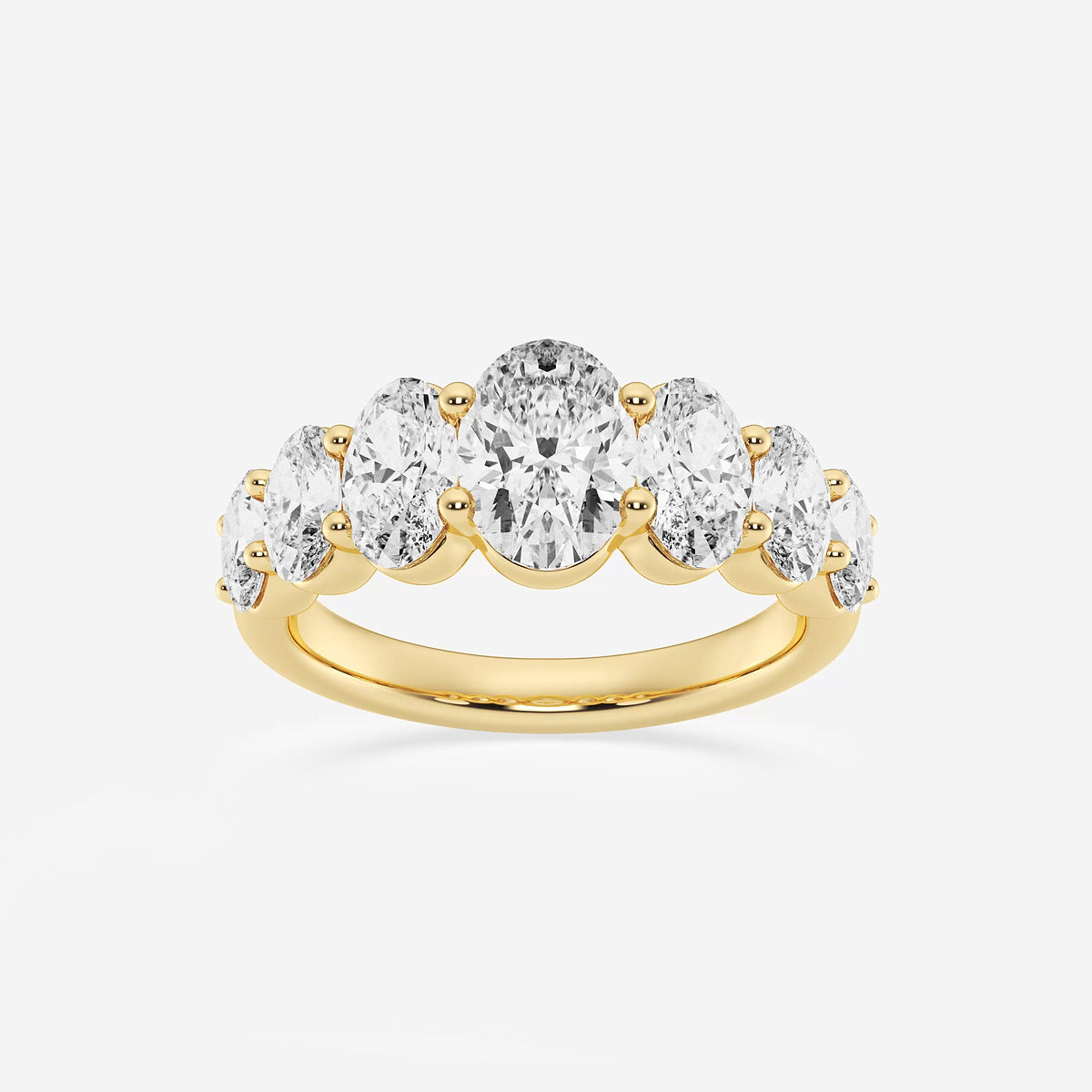 GWA192 - product video for 3 ctw Oval Lab Grown Diamond Graduating Band