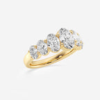 GWA192 - Additional Image 1 for  3 ctw Oval Lab Grown Diamond Graduating Band