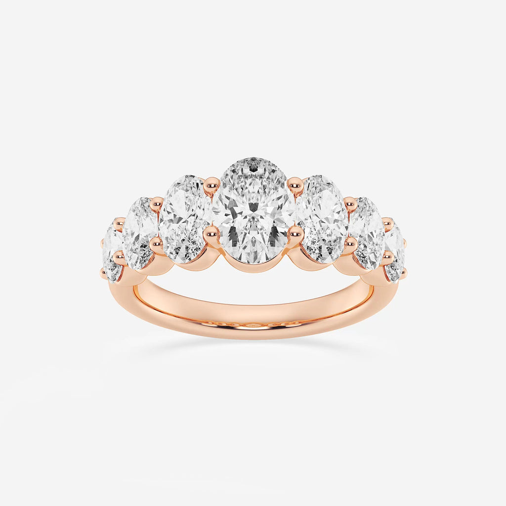 GWA192 - product video for 3 ctw Oval Lab Grown Diamond Graduating Band