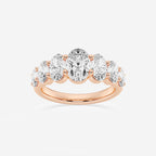 GWA192 - product video for 3 ctw Oval Lab Grown Diamond Graduating Band