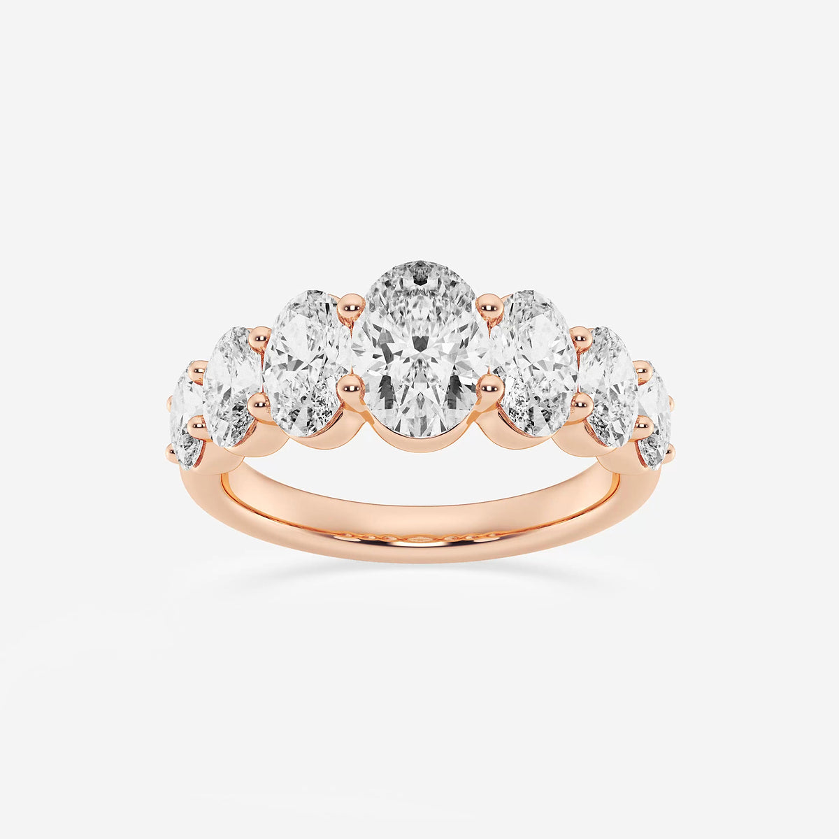 GWA192 - product video for 3 ctw Oval Lab Grown Diamond Graduating Band