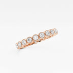 GWA193 - Additional Image 1 for  1/3 ctw Round Lab Grown Diamond Milgrain Wedding Band