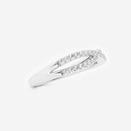 GWA194 - Additional Image 1 for  1/4 ctw Round Lab Grown Diamond Crossover Wedding Band
