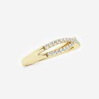 GWA194 - Additional Image 1 for  1/4 ctw Round Lab Grown Diamond Crossover Wedding Band