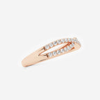 GWA194 - Additional Image 1 for  1/4 ctw Round Lab Grown Diamond Crossover Wedding Band