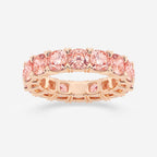 GWA197 - 7 ctw V-Prong Fancy Pink Eternity Band - 4.4mm Width
