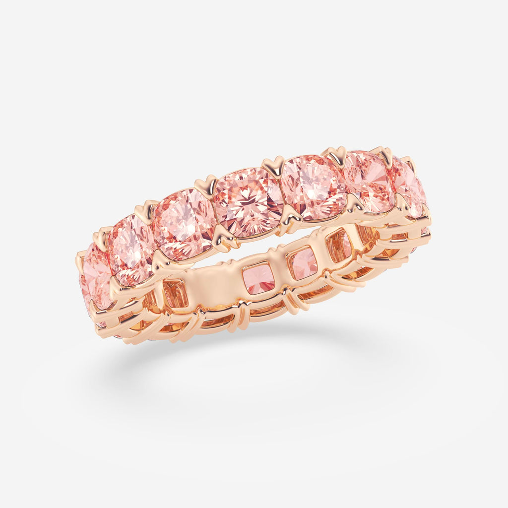 GWA197 - Additional Image 1 for  7 ctw V-Prong Fancy Pink Eternity Band - 4.4mm Width