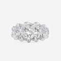 GWA198 - 3 7/8 ctw Pear and Round Lab Grown Diamond Alternating Eternity Band