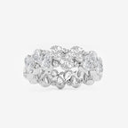 GWA198 - product video for 3 7/8 ctw Pear and Round Lab Grown Diamond Alternating Eternity Band