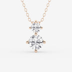 to runde steiner — Anheng med laboratoriedyrkede diamanter | GBP078 | 127e74a69825
