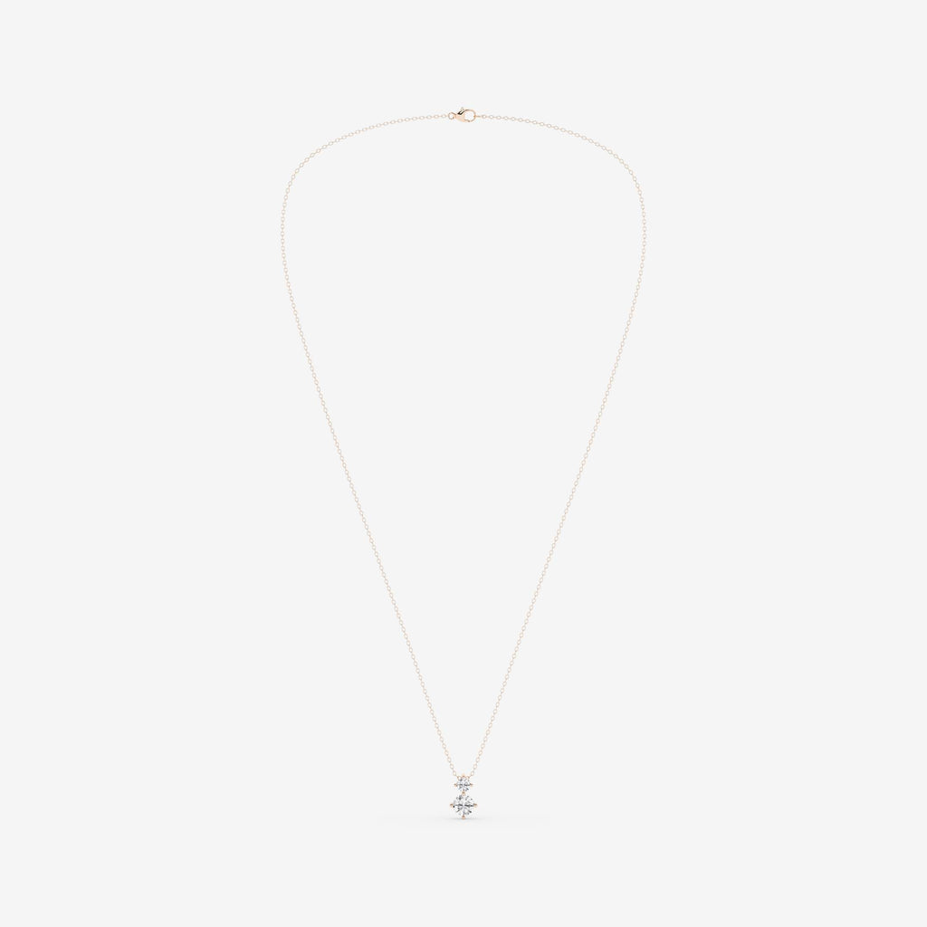to runde steiner — Anheng med laboratoriedyrkede diamanter | GBP078 | a6896931fed7