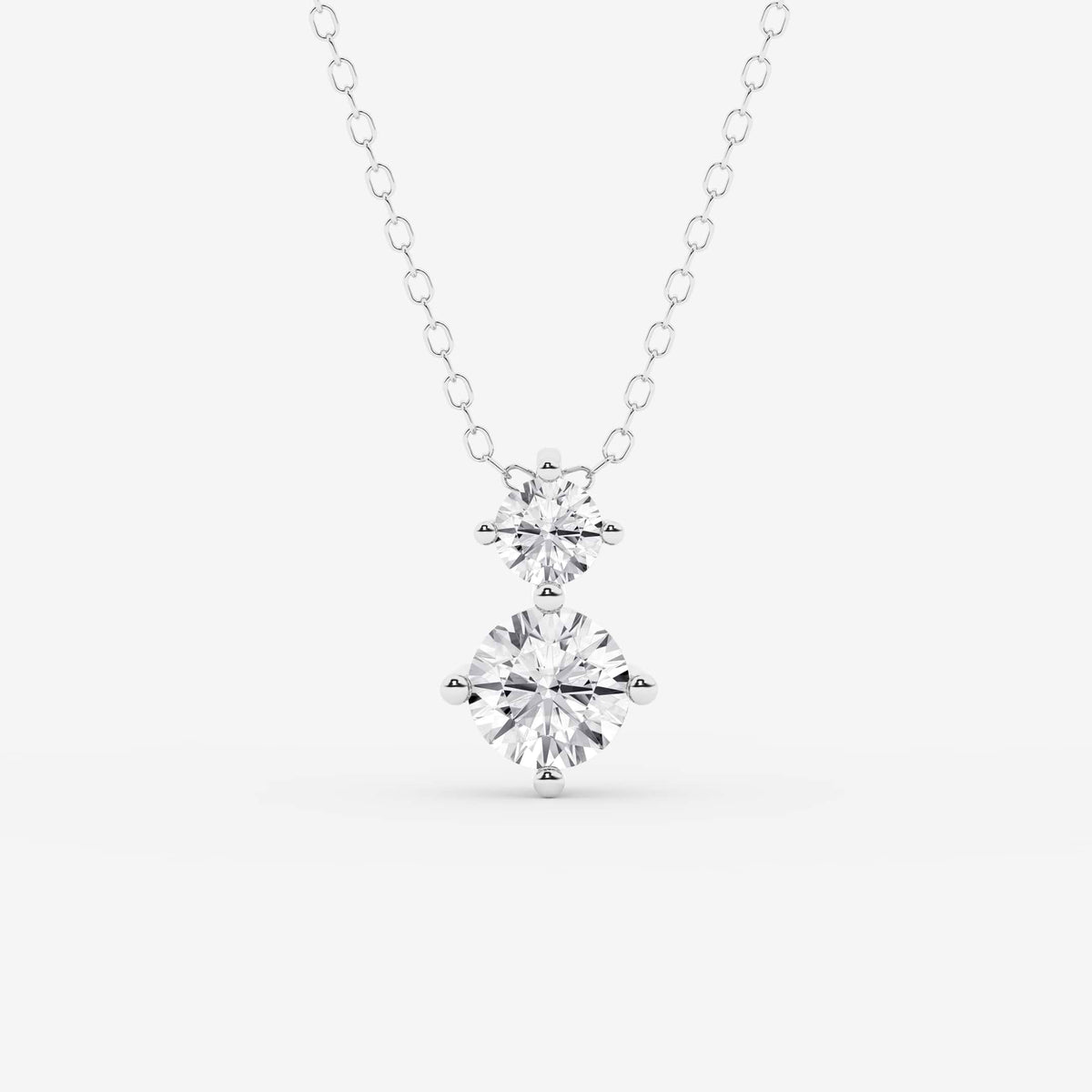 duas pedras redondas — Pendente com diamantes de laboratório | GBP078 | d7e98ae6907d