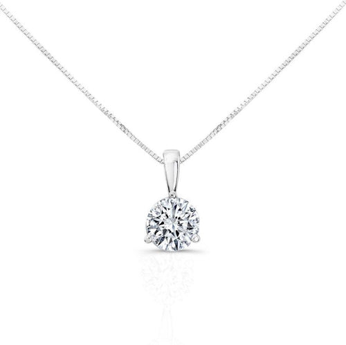 Three Prong Lab Grown Diamond Solitaire Bail Pendant — MET-WN-0041 — source LGP200082-1.jpg