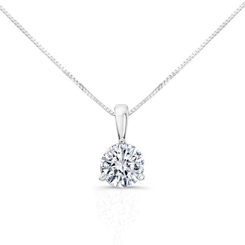 Three Prong Lab Grown Diamond Solitaire Bail Pendant — MET-WN-0041 — source LGP330009-1.jpg
