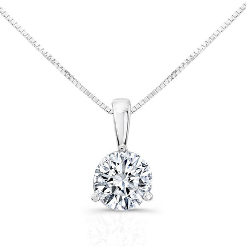 Three Prong Lab Grown Diamond Solitaire Bail Pendant — MET-WN-0041 — source LGP750055-1.jpg