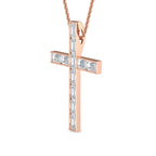 Modern Emerald Cut Lab Grown Diamond Cross Necklace (5/8ctw) — MET-WN-0038 — source LGPCR0021-2.jpg