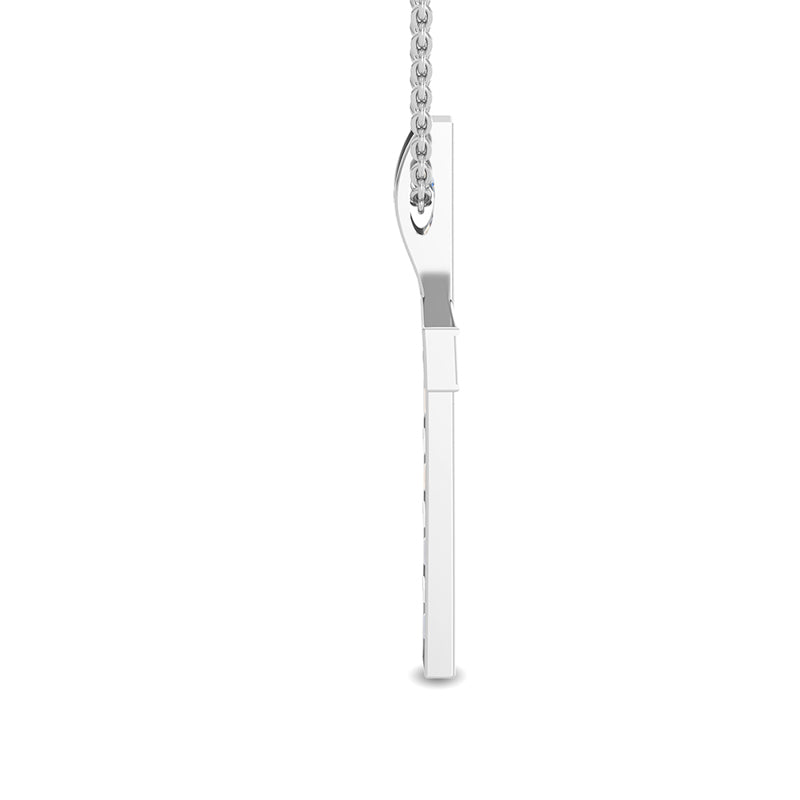 Modern Emerald Cut Lab Grown Diamond Cross Necklace (5/8ctw) — MET-WN-0038 — source LGPCR0024-3.jpg