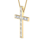 Modern Emerald Cut Lab Grown Diamond Cross Necklace (5/8ctw) — MET-WN-0038 — source LGPCR0027-2.jpg