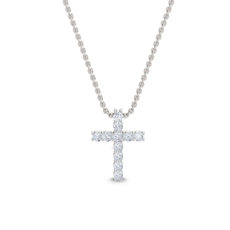 Lab Grown Diamond Cross Pendant — source LGPCR0038-1.jpg (media 46370982592615)