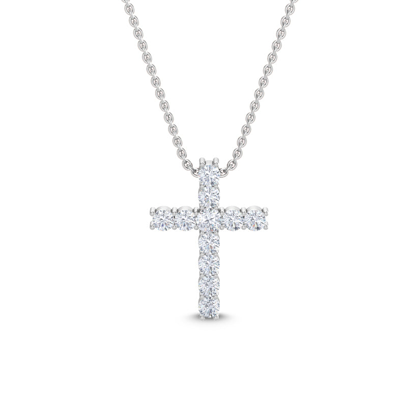 Lab Grown Diamond Cross Pendant — source LGPCR0039-1.jpg (media 46371005956199)